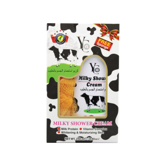 YC MILK WITH SPONGE SHOWER GEL 250 ML